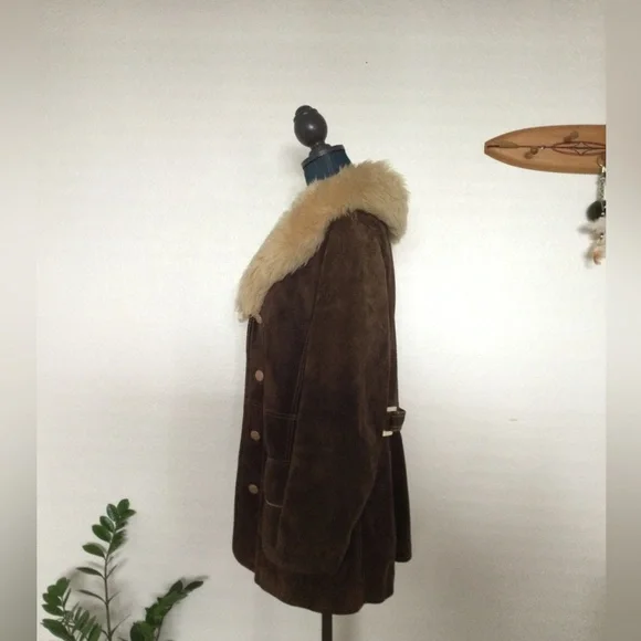 Vintage Leather Penny Lane Jacket with Faux Fur - Picture 4 of 6